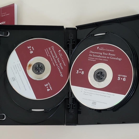 THE GREAT COURSES Discovering Your Roots An Introduction to Genealogy CDs & Book - Picture 6 of 16